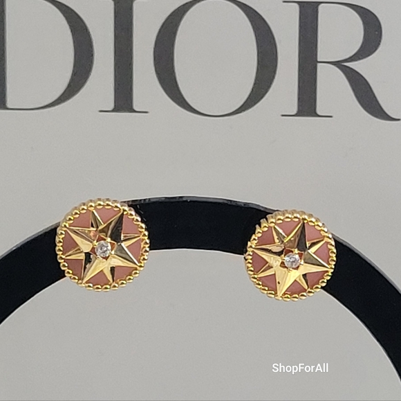 Dior Gold and Brown Star Earrings - Picture 8 of 14